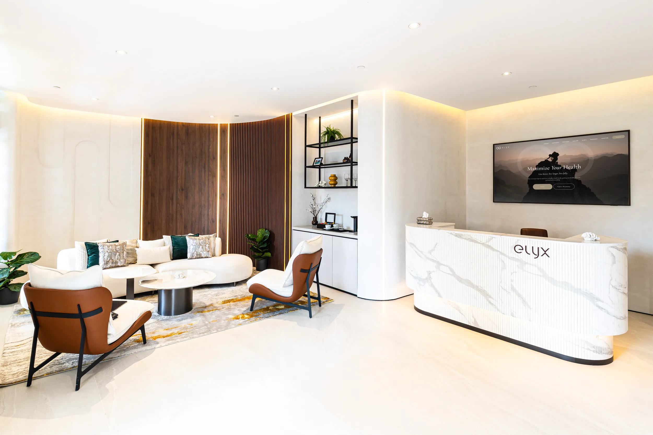 The Elyx reception at Raffles Hotel Arcade